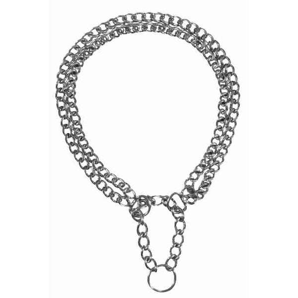 Pull stop chain collar, 2 rows