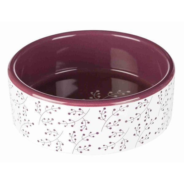 Bowl, floral motif, ceramic