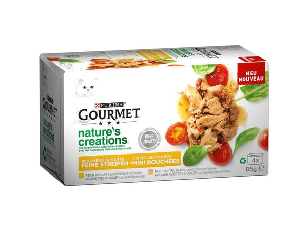 Purina Wet Food Gourmet Nature's Creation Meat 4x85g