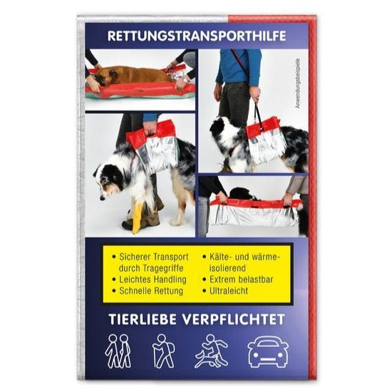 Reise-Set SOS Hunde Rettungsdecke