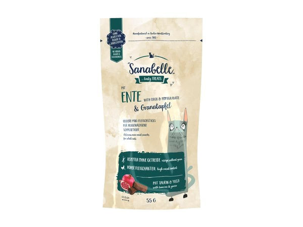 Sanabelle Katzen-Snack Ente & Granatapfel 55 g