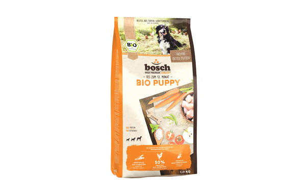 Bosch pet food dry food organic puppy chicken