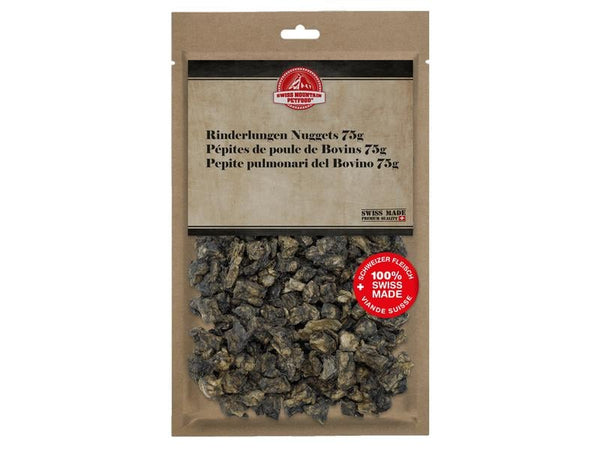 Swiss Mountain Petfood Kauartikel Rinderlunge Nuggets, 75 g