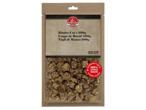 Swiss Mountain Petfood Tagli di manzo svizzero masticabili, 100 g