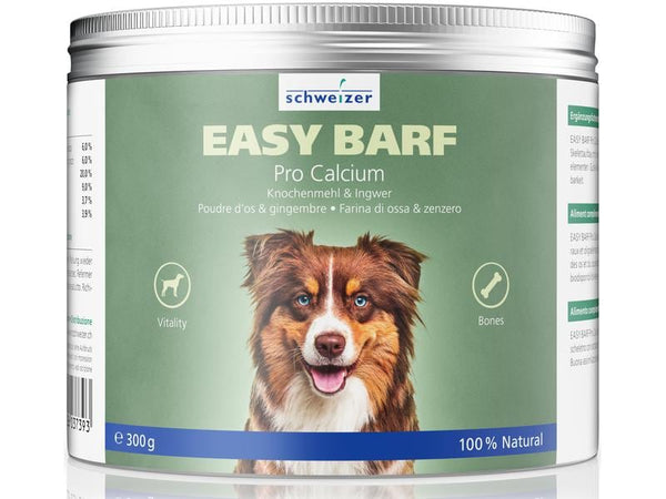 Hunde-Nahrungsergänzung Easy Barf Pro Calcium Pulver, 300g