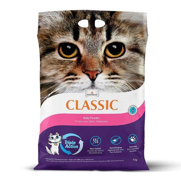 Intersand Cat Litter Classic with baby powder scent