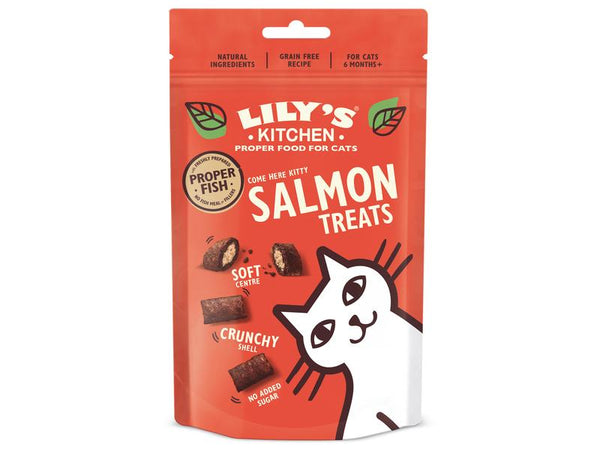 Lily's Kitchen Snack di salmone per gatti Chrunchy 60 g