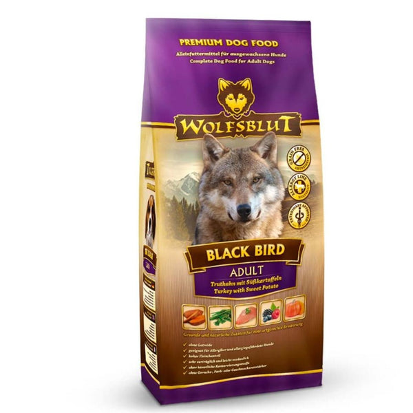 Croquettes pour chiens adultes Black Bird Wolfsblut