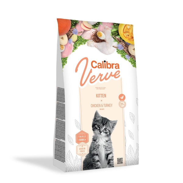 Croquettes poulet et dinde pour chaton Verve Feline Calibra