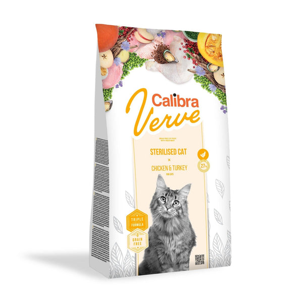 Calibra Cibo secco pollo e tacchino Verve Feline Sterilised