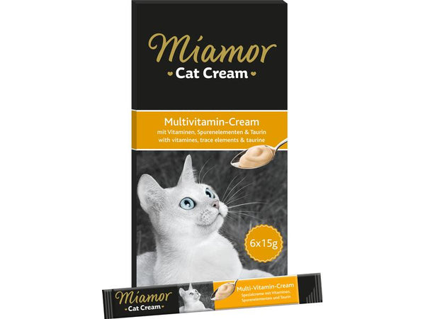 Miamor Katzen-Snack Multi-Vitamin-Creme, 6 x 15 g