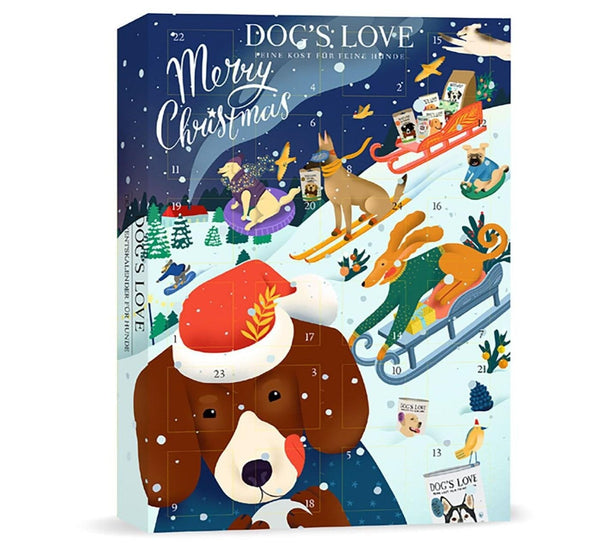 Dog's Love Advent Calendar Numbers with Treats 
