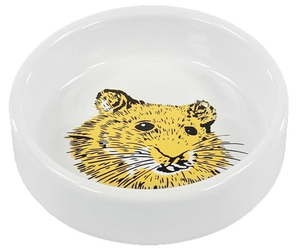 Porcelain bowl hamster
