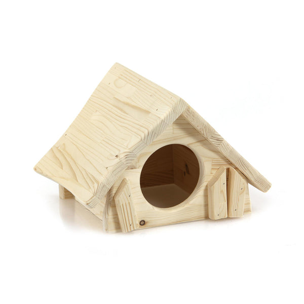 Maison en bois naturelle Bungalow, 32x27x21cm