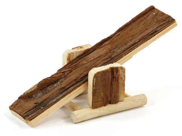 balançoire en bois pour rongeurs