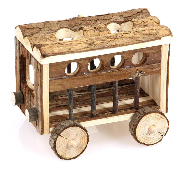 Holzwagen mit Rädern