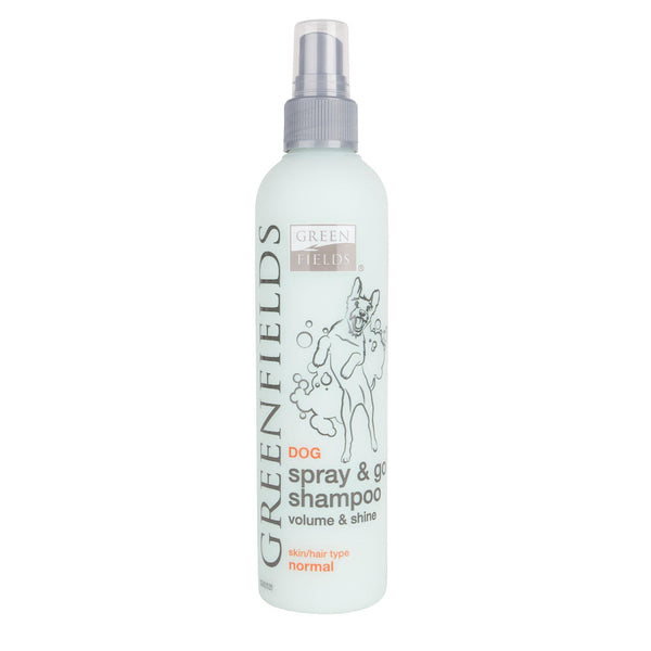 Greenfields Dog Spray & Go shampoo
