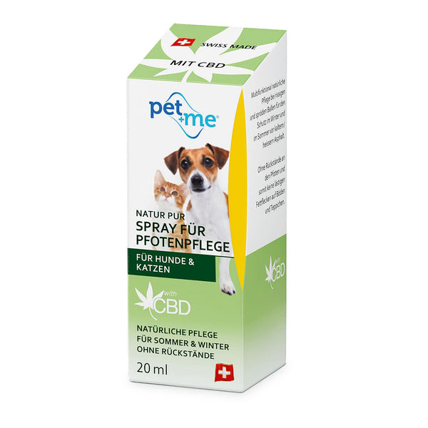 spray de soin des pattes pet+me au CBD