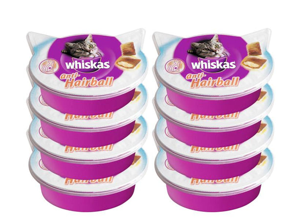 Whiskas Snack per gatti Anti Hairball Multipack: 8 x 60g