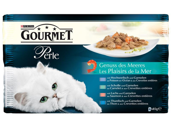 Purina Wet Food Gourmet Pearl Delight of the Sea, 4x85g