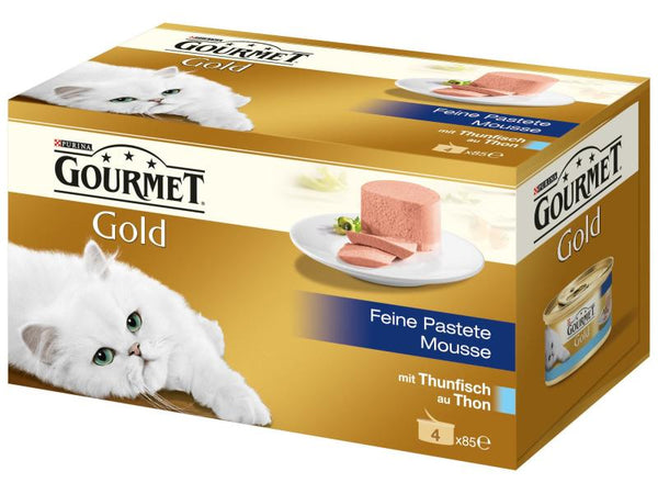 Purina Wet Food Gourmet Gold Mousse Tuna, 4x85g
