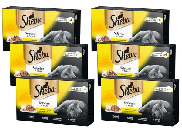 Sheba wet food Selection in sauce Poultry, 6 x 340g