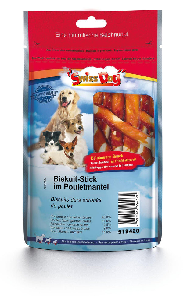 SwissDog biscuit sticks in a chicken coat