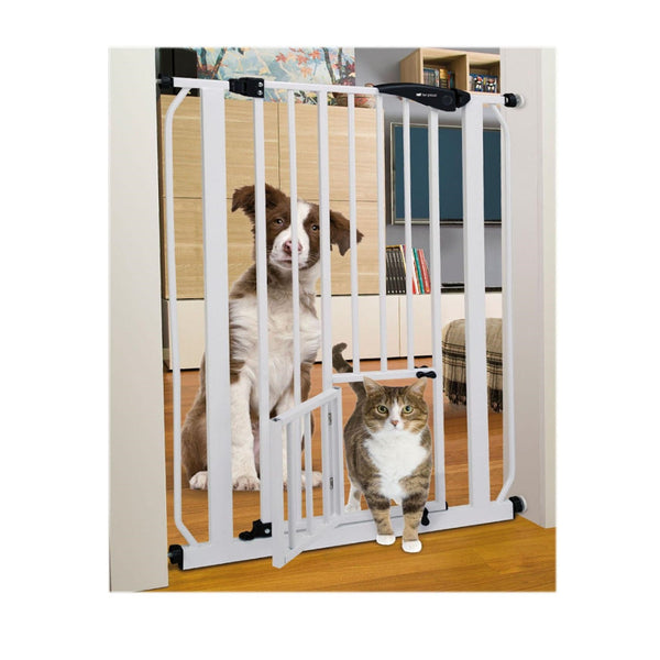 Barrier with cat door