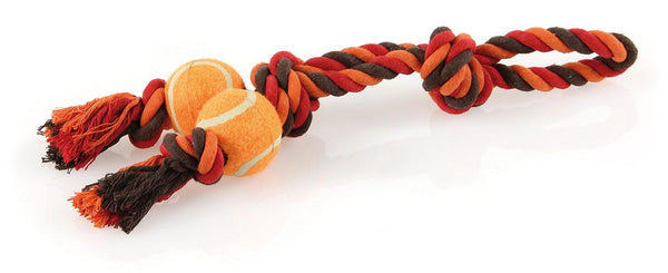 Cotton rope with 2 balls