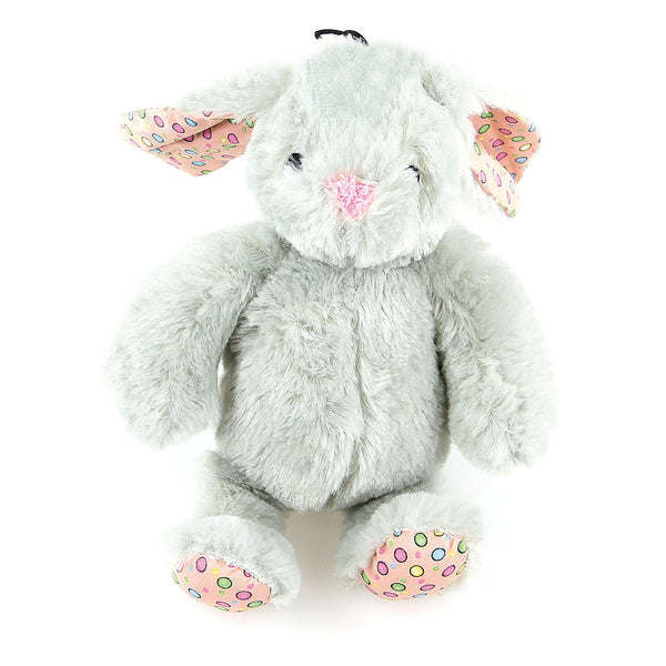 Cozy plush bunny, clicky ears