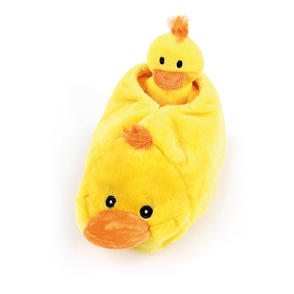 Plush duck shoe, with squeaker