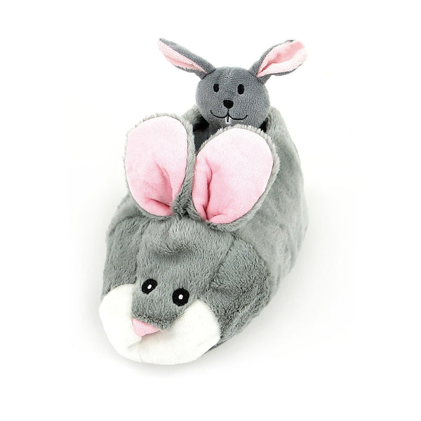 Pantoufle de lapin en peluche