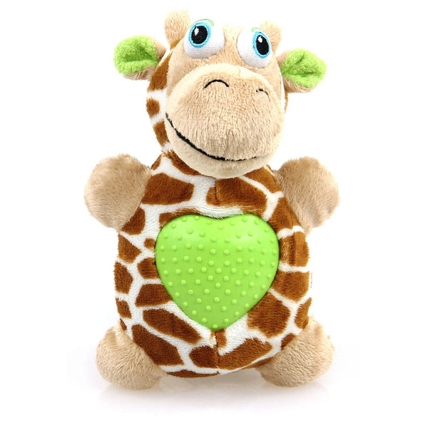 Coeurs de girafe en peluche