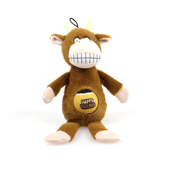 Mucca felice delle fattorie