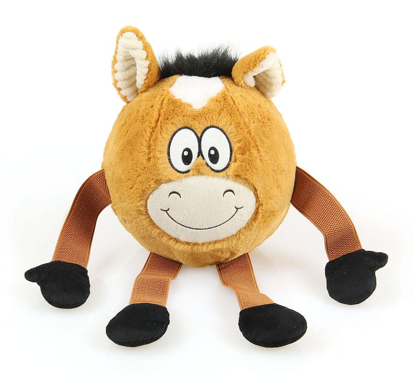 Cavallo di peluche a palla senza cigolio