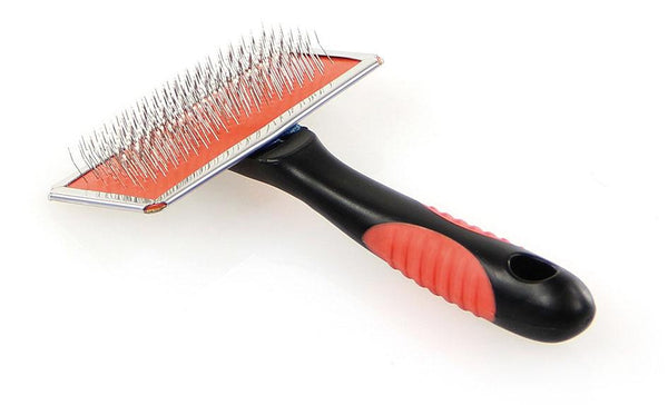 Soft brush with stainless steel head