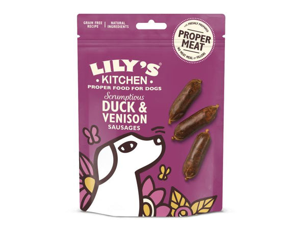 Lily's Kitchen Duck and Venison Sausages 70g
