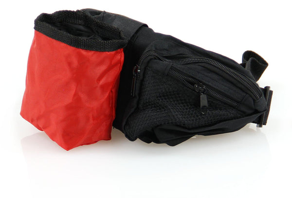 Belt bag with detachable snack bag
