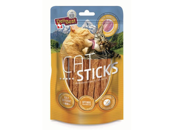 DeliBest Cat Sticks aus Schweizer Hähnchenfleisch