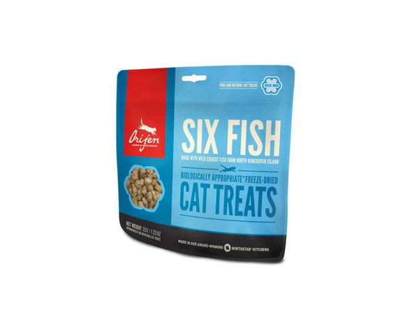 Orijen Cat Treat Six Fish con pesce, liofilizzato