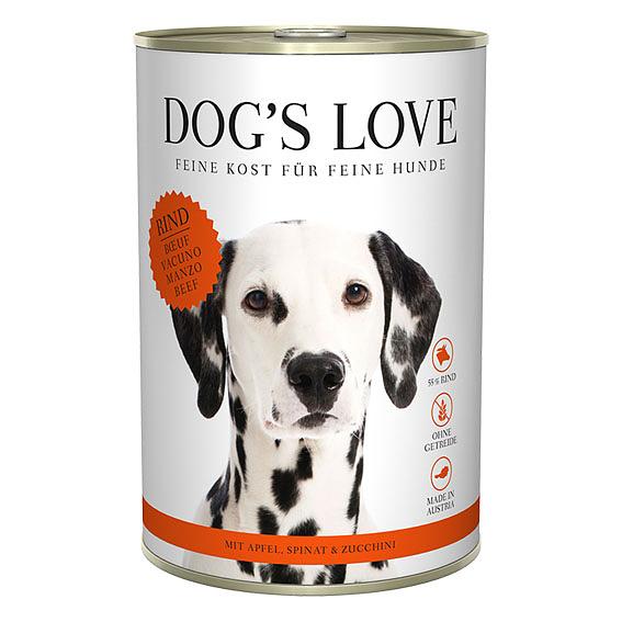Dog's Love Classic Adult Rind, Apfel, Spinat & Zucchini