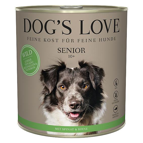 Dog's Love Senior 10+ Light Wild, Spinat & Birne