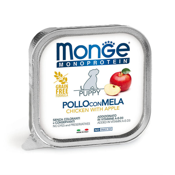 monge Chien Chiot Monoprotéine Poulet&amp;Pomme