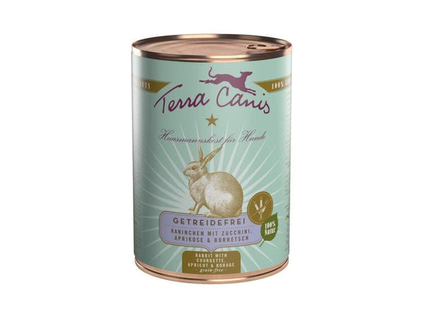 Terra Canis wet food Menue grain free with rabbit