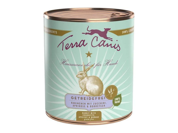 Terra Canis wet food Menue grain free with rabbit
