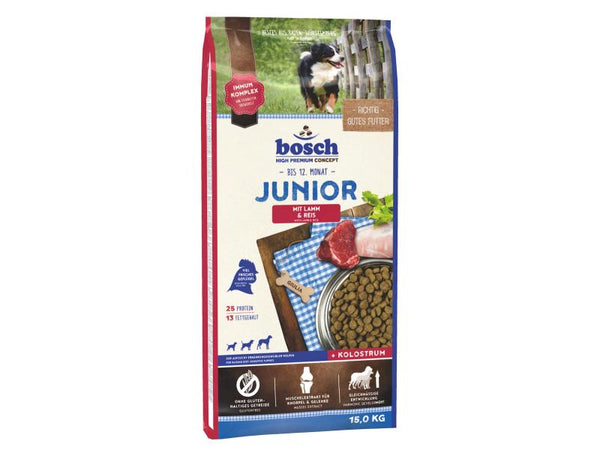 Nourriture sèche pour animaux Junior Agneau et Riz Bosch