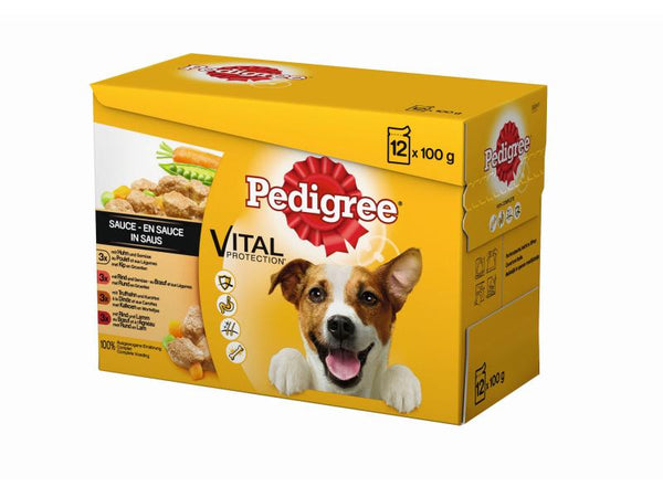 Pedigree Wet Food Adult Favourites in Sauce, 12x100g
