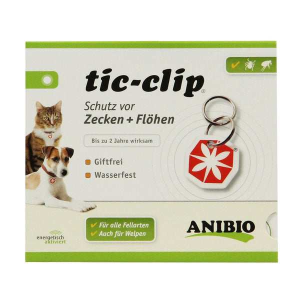 Anibio tic-clip tag against ticks and fleas