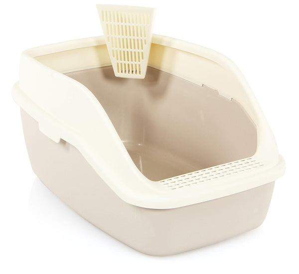 Edge litter box with scoop