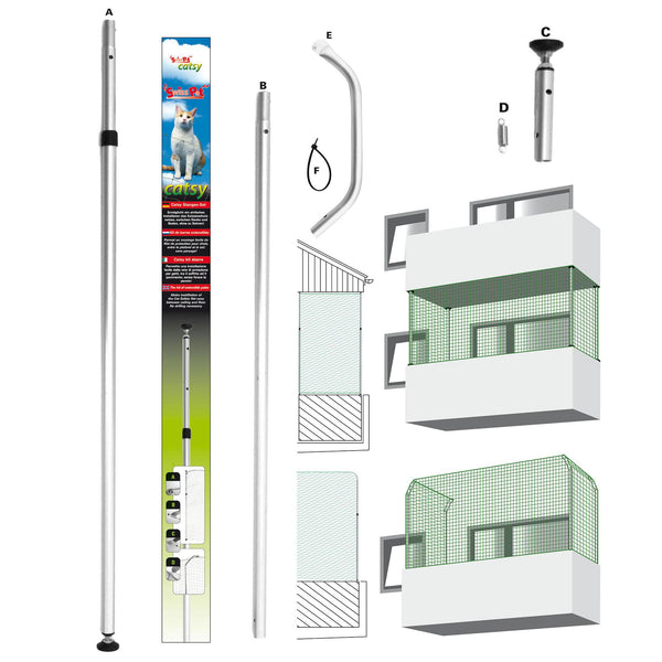 swisspet Catsy-Spannstangen-Set